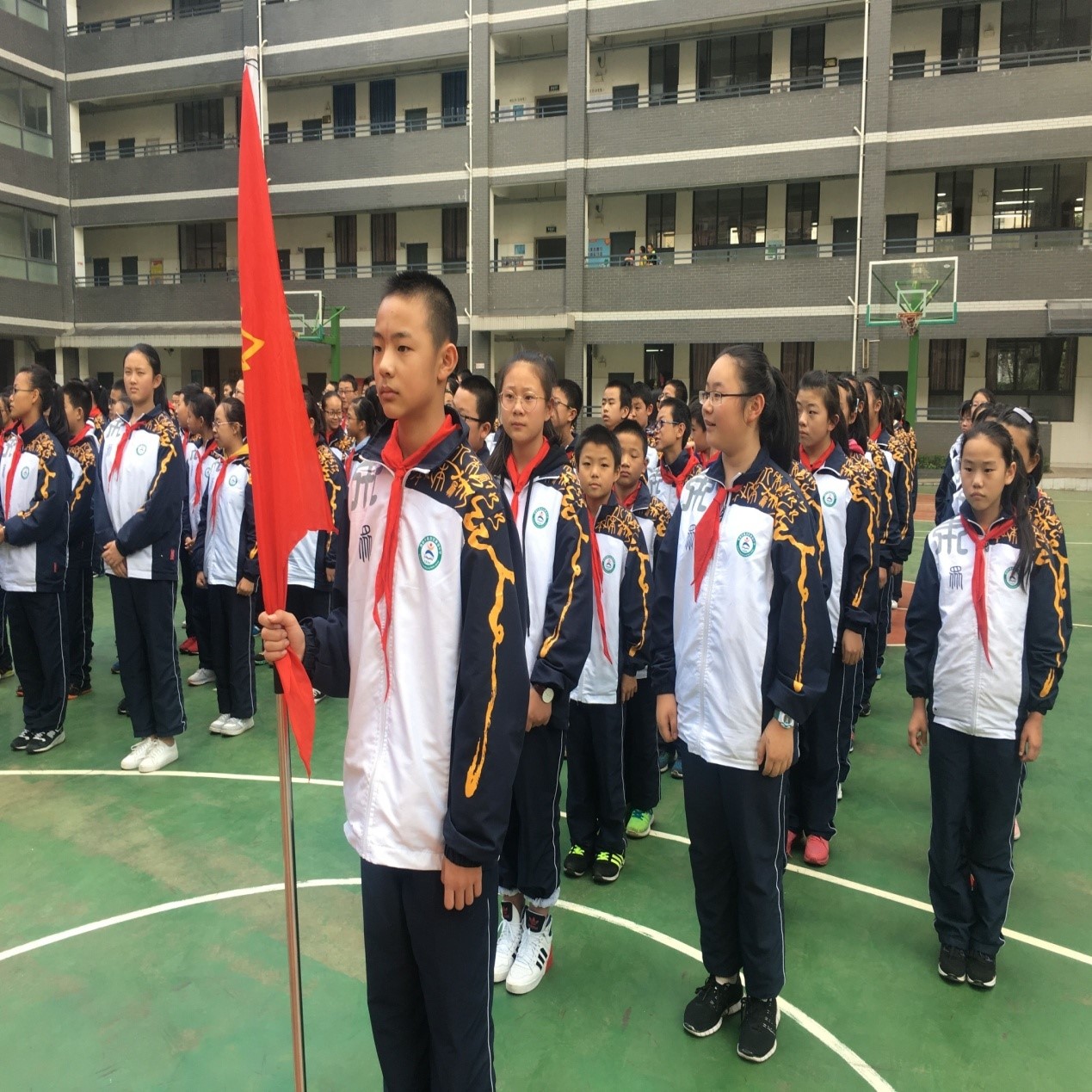 新迎中学团委少先队2017年度少先队建队活动简讯